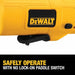 DeWalt DWE4887N Die Grinder 4.2 A Current, 25,000 RPM Max. Speed, 1/4 in Collet Size, Paddle, 120V AC - KVM Tools Inc.KV30RV80