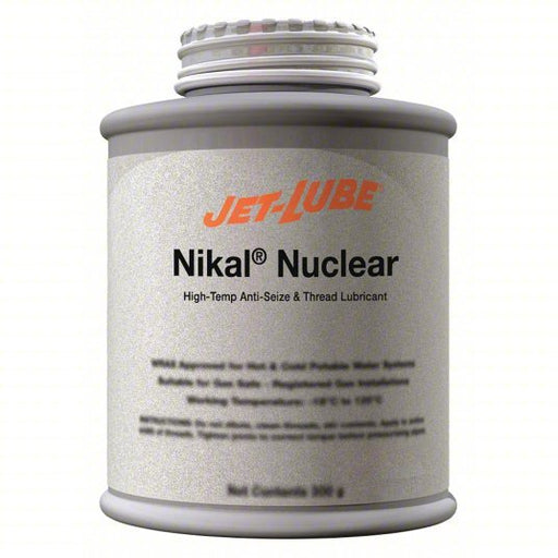 Jet-Lube 13504 Nuclear Grade Anti-Seize 1 lb Container Size, Brush-Top Can, Nickel, Graphite, Nikal Nuclear - KVM Tools Inc.KV30WK65