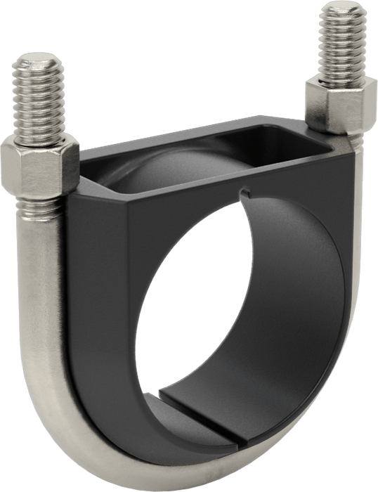 McMaster 3176T69 Vibration-Damping U-Bolt, 316 Stainless Steel, 3/8"-16 Thread, 2" ID, with Plastic Cushion, 1200 lb