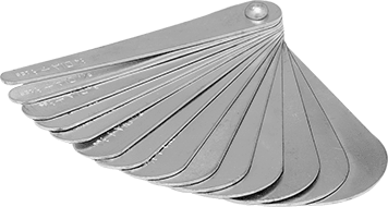 McMaster 3181T51 Pulley Diameter Checker 14 Gauges, 1/4" to 1 - 1/2" Diameters - KVM Tools Inc.KV3181T51