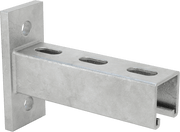 McMaster 3188T403 Strut Channel with Mounting Plate, Slotted Hole, Galvanized Steel