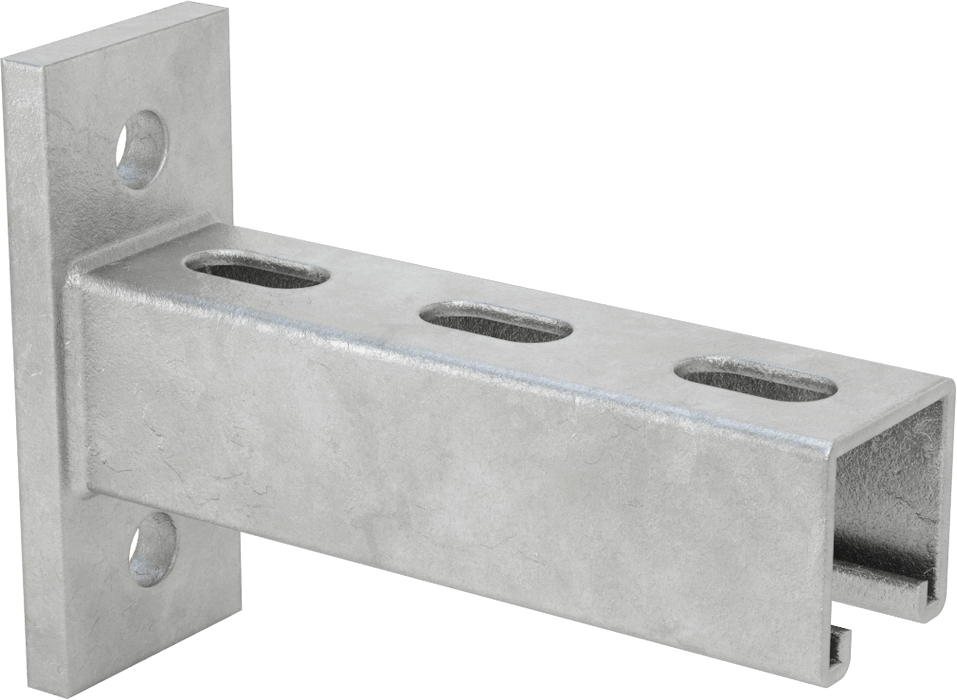 McMaster 2936T81 Galvanized Steel U-Bolt, with Mounting Plate, 5/16"-18 Thread Size, 2-1/2" ID