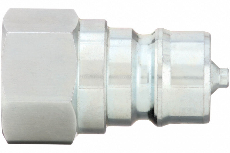 Parker 6602-16-16 Hydraulic Quick Connect Hose Coupling, Plug x Female NPT Threaded, Steel, Plug, Sleeve, Steel