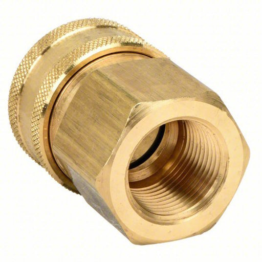 Parker BST - 3 Hydraulic Quick Connect Hose Coupling 3/8 in Coupling Size, Brass, 45.42 lpm Max. Flow Rate - KVM Tools Inc.KV31A956