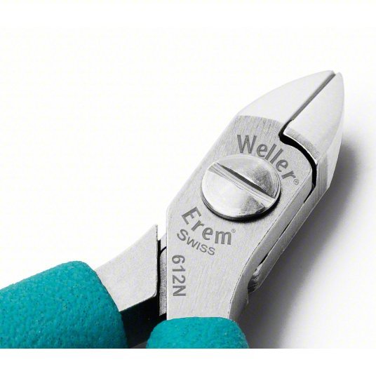 Erem 612N Diagonal Cutting Plier Insulated, Semiflush, Narrow, 3/8 in Jaw Lg, 3/8 in Jaw Wd, Less than 6 in - KVM Tools Inc.KV31AD35