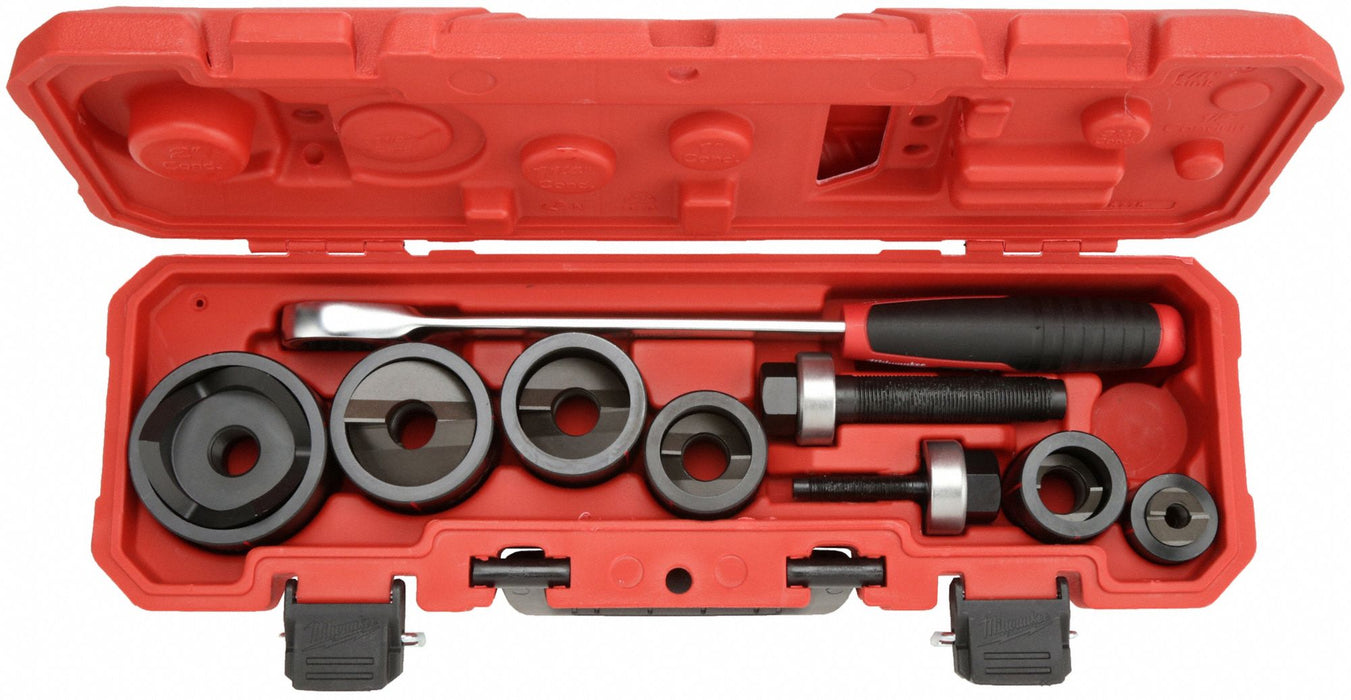 Milwaukee 49-16-2694 Knockout Punch Set, 15 Pieces, 10 ga Max Sheet Metal Capacity-Steel, Splitter