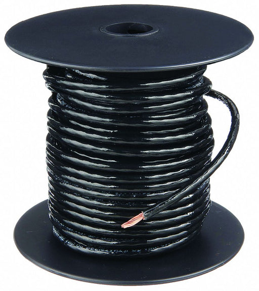 Southwire 22955984 Building Wire, Copper, 14 AWG, 1 Conductors, Stranded, Black, 100 ft Lg, THHN