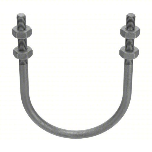Fabory U17274.050.0500 Standard U - Bolt 1/2" - 13 Thread Size, For Pipe Size 5 in, 7 13/16 in Inside Ht, Steel - KVM Tools Inc.KV31KF43