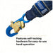 3M DBI - Sala 1246032 Shock - Absorbing Lanyard Shock Pack, Aluminum Rebar Hook, Aluminum Snap Hook, 2 Legs - KVM Tools Inc.KV31KM12
