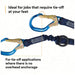 3M DBI - Sala 1246032 Shock - Absorbing Lanyard Shock Pack, Aluminum Rebar Hook, Aluminum Snap Hook, 2 Legs - KVM Tools Inc.KV31KM12
