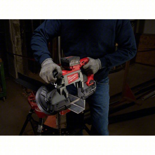 Milwaukee 2729 - 20 Portable Band Saw 44 7/8 in Blade Lg, 5 in x 5 in, 0 to 380 SFPM, Brushless Motor, Bare Tool, 18 V - KVM Tools Inc.KV31MJ78