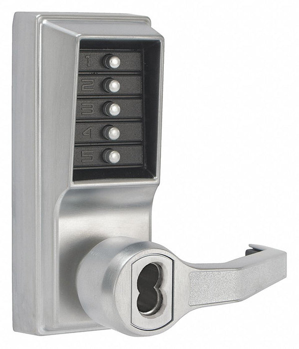 Simplex LR1021M-26D-41 Mechanical Push Button Lockset, ADA Compliant, Satin Chrome