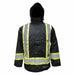 Viking 3907FRJ - XL Flame Resistant Rain Jacket Men's, XL, Regular, Polyester, Black, High Visibility - KVM Tools Inc.KV31TV80