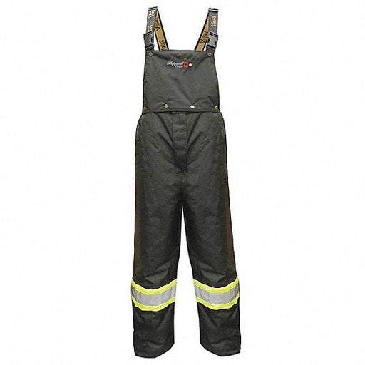 Viking 3907FRP - XL Flame - Resistant Rain Bib Pants ANSI Class E, XL (39 in x 31 1/2 in), Black, Polyester - KVM Tools Inc.KV31TV87