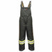 Viking 3907FRP - XL Flame - Resistant Rain Bib Pants ANSI Class E, XL (39 in x 31 1/2 in), Black, Polyester - KVM Tools Inc.KV31TV87