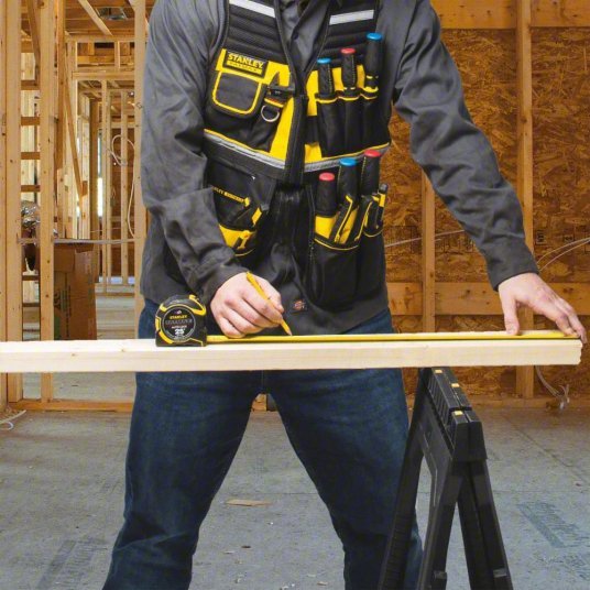 Stanley FMST530201 Tool Vest Polyester, Gen Purpose, 16 Pockets, Padded - KVM Tools Inc.KV31XR39