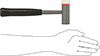 McMaster 3212N15 Mallet, with Replaceable Steel and Nylon Faces, 1-3/8 lbs.