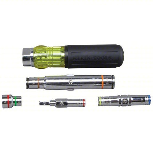 Klein 32807MAG Hollow Round Shank Multi BitNut Driver 9 1/2 in Overall Lg, 4 in Bolt Clearance, SAE - KVM Tools Inc.KV369X63