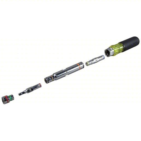 Klein 32807MAG Hollow Round Shank Multi BitNut Driver 9 1/2 in Overall Lg, 4 in Bolt Clearance, SAE - KVM Tools Inc.KV369X63
