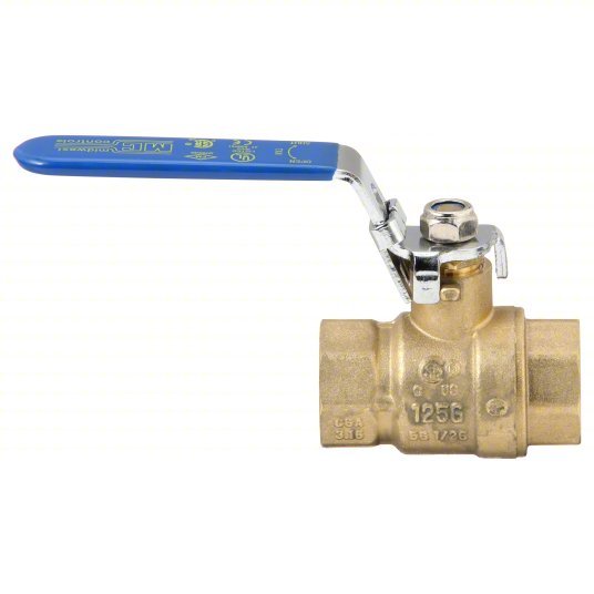 KVM Tools KV32H972 Manual Two - Way Ball Valve 3/4 in, Straight, FNPT x FNPT, Full Port Ball Port, Lever - KVM Tools Inc.KV32H972