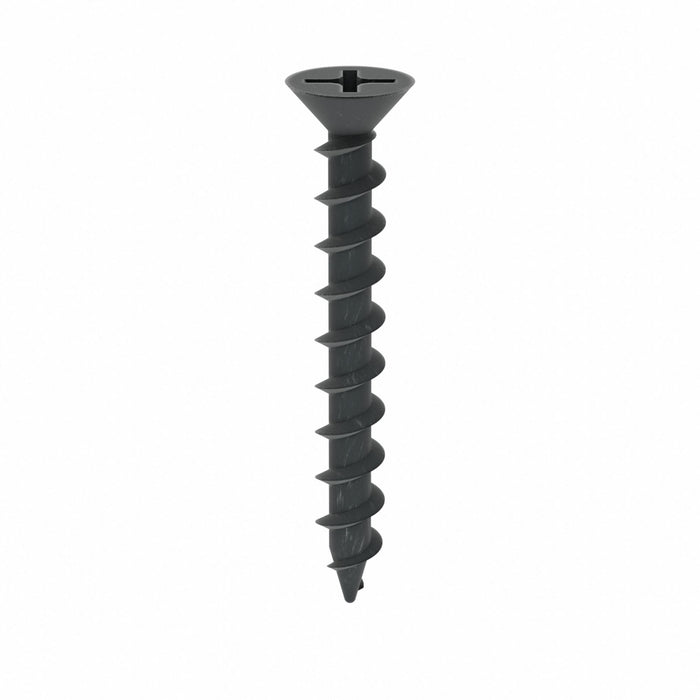 Approved Vendor U31300.016.0100 Drywall Screw, #8 Size, 1 in Lg, Phosphate, Steel, Flat, Phillips, 500 PK