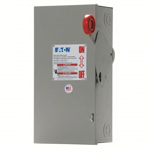 Eaton DH361UGK Safety Switch Non - Fusible, 30 A, Three Phase, 600V AC, Galvanized Steel, Indoor - KVM Tools Inc.KV32UJ59