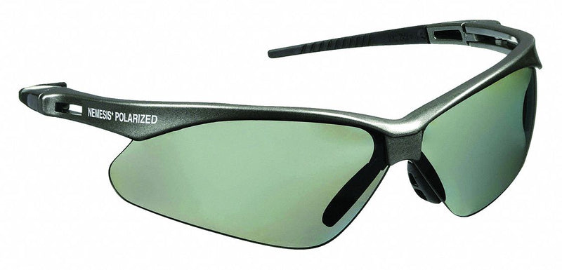 Kleenguard 28635 Safety Glasses, Gray Lens, Half-Frame, Indoor/Outdoor/Polarized/Scratch-Resistant