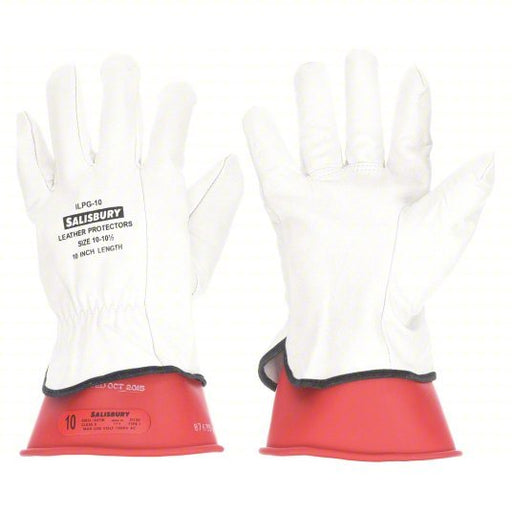 Salisbury GK011R/10 Electrical Glove Kit 1000V AC / 1500V DC, 11 in Glove Lg, Red, Type I, 1 PR - KVM Tools Inc.KV3RMX4