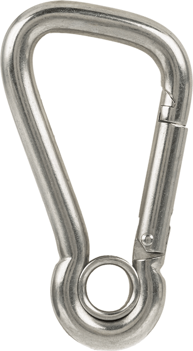 McMaster 33975T63 316 Stainless Steel Carabiner, Not for Lifting, Style 10, 400 lb Capacity, 3/8" Thick, 3-1/16" Inside Length