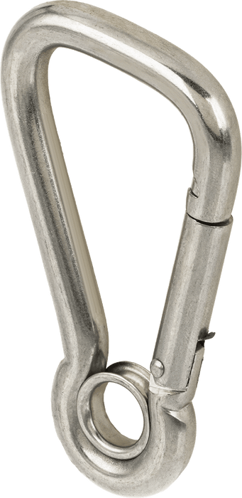 McMaster 33975T63 316 Stainless Steel Carabiner, Not for Lifting, Style 10, 400 lb Capacity, 3/8" Thick, 3-1/16" Inside Length