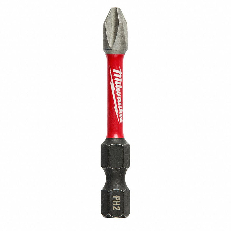 Milwaukee 48-32-4162 Power Bit, Power Bit, Imperial, PH2 Bit Industry Size, #2 Bit Size, Std, Hex, 25 PK