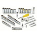 Proto J47165 Socket Wrench Set 1/4 in_3/8 in Drive Size, 65 Pieces, (30) 6-Point/(9) 12-Point, Chrome - KVM Tools Inc.KV33HE13