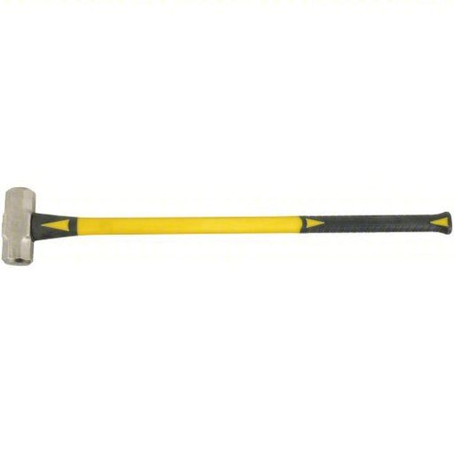 Ability One 5120 - 00 - 900 - 6098 Standard Sledge Hammer Steel, Fiberglass Handle, 12 lb Head Wt, 2 5/8 in Dia, 36 in Overall Lg - KVM Tools Inc.KV33NT34