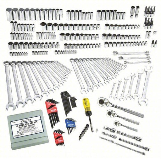 Proto J47303 Socket Wrench Set 1/4 in_3/8 in_1/2 in Drive Size, 302 Pieces, (43) 12 Point/(51) 6 - Point - KVM Tools Inc.KV33TA25