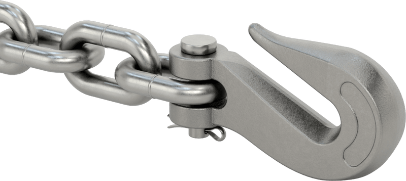 McMaster 3426T5 Transport Chain Assembly with Fittings on Ends, Made in The U.S., 20 Feet Long, Grade 43, 1/2 Trade Size