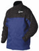 Miller Electric 231084 Welding Jacket, Men's, Indura with Pigskin Sleeves ( 9 oz ), Blue, Snaps, 2XL