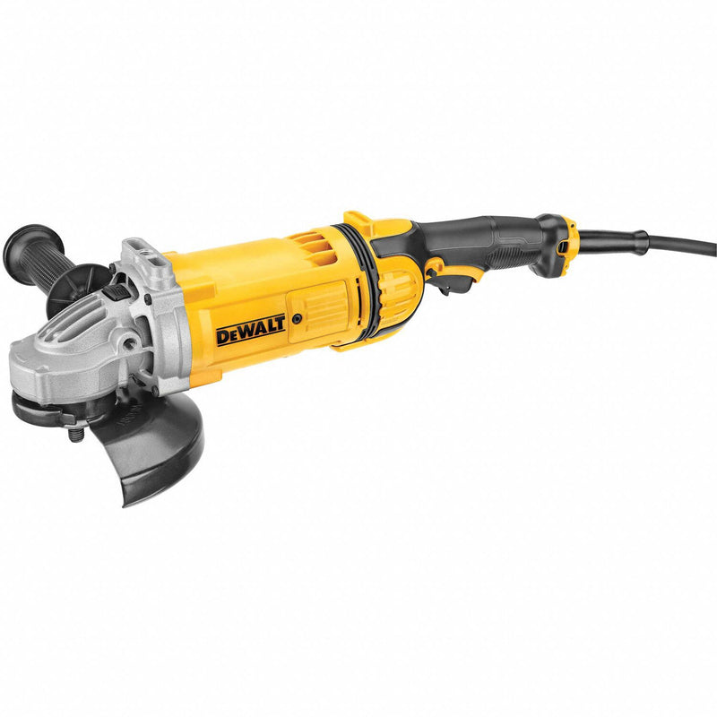 DEWALT DWE4557 Angle Grinder, 15 A, 8, 500 RPM Max. Speed, Trigger, 7 in Wheel Dia, 120V AC, Flathead, Fixed