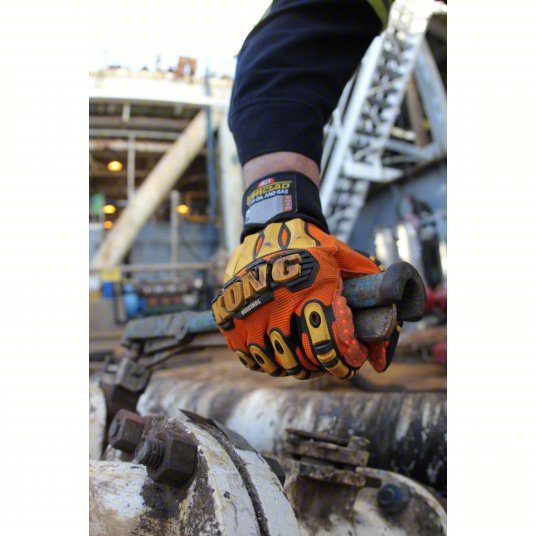 Ironclad SDX2 - 05 - XL Mechanics Gloves XL (10), Riggers Glove, Full Finger, ANSI Impact Level 2, TPR, 1 PR - KVM Tools Inc.KV34E349