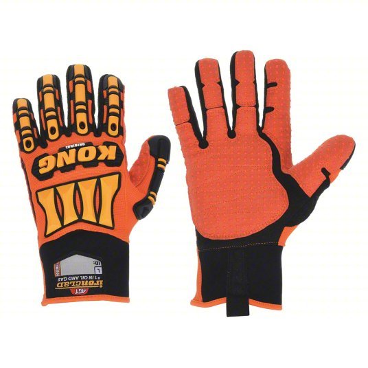 Ironclad SDX2 - 05 - XL Mechanics Gloves XL (10), Riggers Glove, Full Finger, ANSI Impact Level 2, TPR, 1 PR - KVM Tools Inc.KV34E349