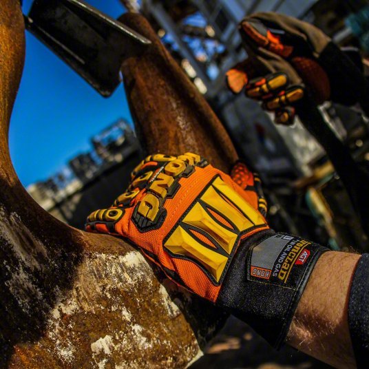 Ironclad SDX2 - 05 - XL Mechanics Gloves XL (10), Riggers Glove, Full Finger, ANSI Impact Level 2, TPR, 1 PR - KVM Tools Inc.KV34E349