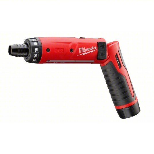Milwaukee 2101 - 22 M4 1/4" Hex Screwdriver Kit, Includes Cordless Screwdriver, 2 Batteries, Charger - KVM Tools Inc.KV34G855