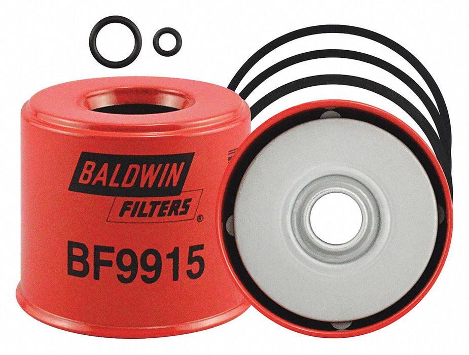 Baldwin Filters BF9915 Fuel Filter, Spin-On, 3 7/16 in Outside Dia, Cellulose