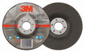 3M 06463 Cut-Off & Grinding Wheel, Type 27, 5" x 1/8" x 7/8", 36 Grit, PK20
