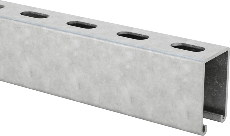 McMaster 3548T215 High-Profile Strut Channel, Slotted Hole, Galvanized Steel, 2-7/16" High Channel