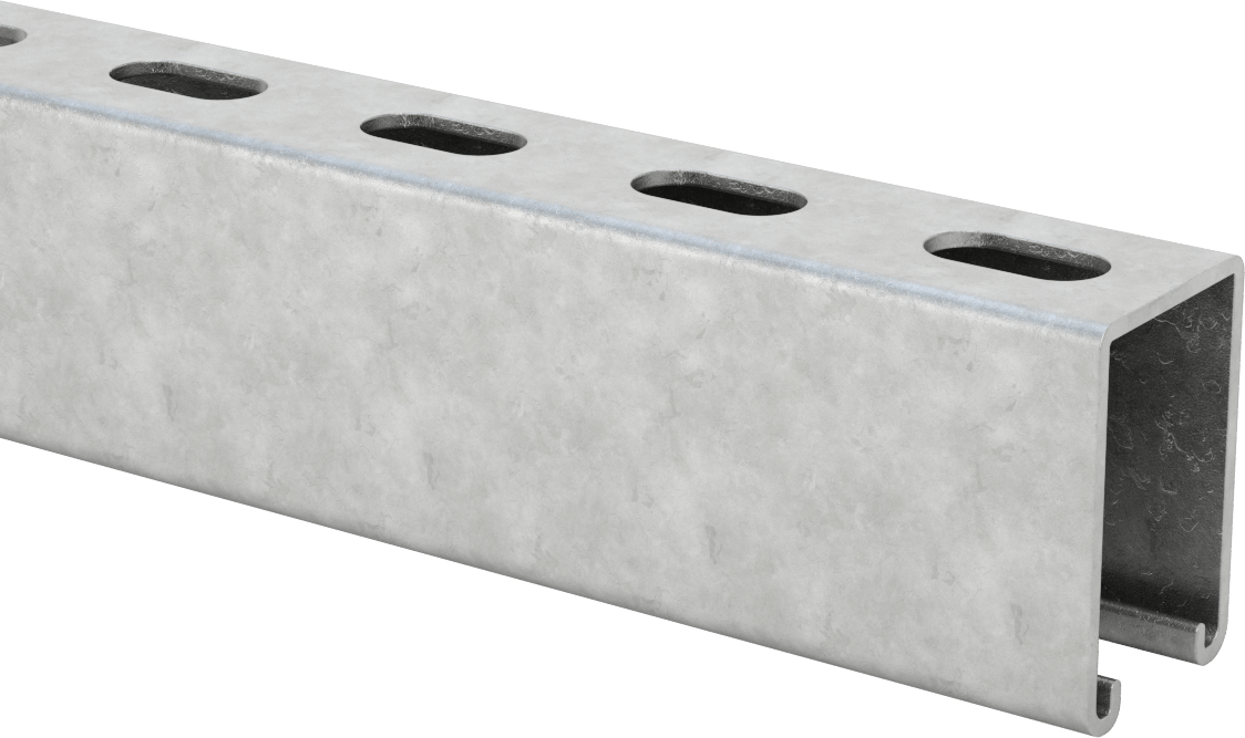 McMaster 2936T81 Galvanized Steel U-Bolt, with Mounting Plate, 5/16"-18 Thread Size, 2-1/2" ID