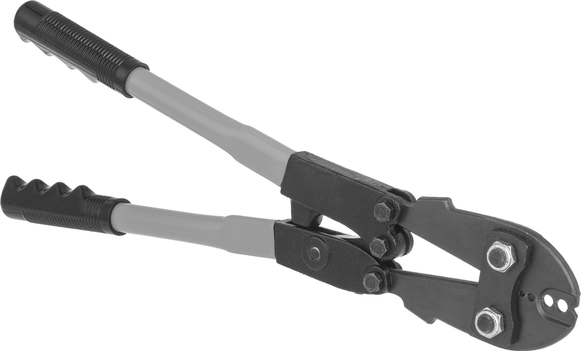McMaster 3582T1 Multidiameter Wire Rope Compression Tool, for 1/16", 3/32", 1/8", 5/32" Sleeve Dia, 20" L, with Measuring Gauge