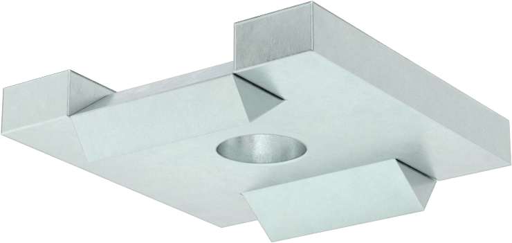 McMaster 3585T12 No-Spin Strut Channel Tab Washer, Zinc-Plated Steel, for 3/8" Rod Diameter