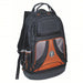 Klein 55421BP - 14 Tool Backpack 4 Outside Pockets, 35 Inside Pockets, 14 1/2 in Overall Wd, Black - KVM Tools Inc.KV35HU81