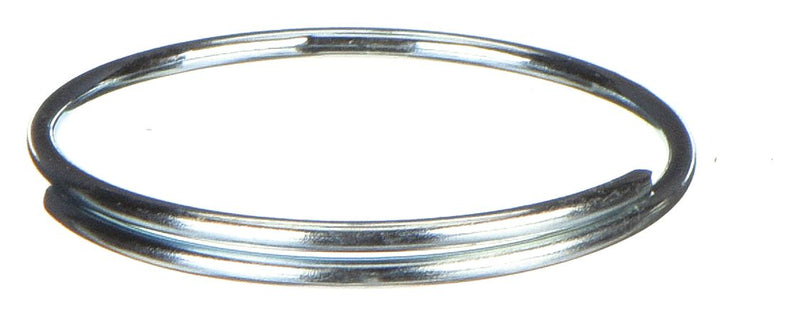 Lucky Line Products 7591000 Split Key Ring, 1 in Dia, Steel, Zinc Plated, Gray, 1000 PK