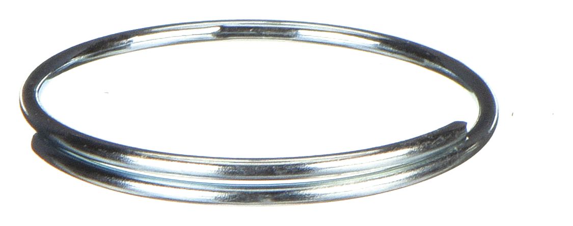 Lucky Line Products 7561000 Split Key Ring, 3/4 in Dia, Steel, Zinc Plated, Gray, 1000 PK